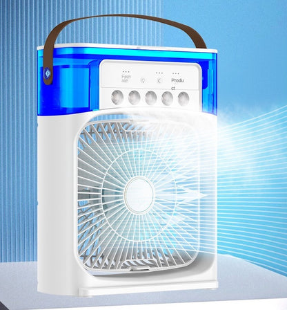 Mini Air Cooler Fan with Evaporative Cooling & Hydrocooling Technology | Portable Personal Air Conditioner | 3-Speed Quiet Desktop Cooler for Home, Office & Bedroom
