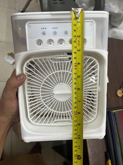 Mini Air Cooler Fan with Evaporative Cooling & Hydrocooling Technology | Portable Personal Air Conditioner | 3-Speed Quiet Desktop Cooler for Home, Office & Bedroom