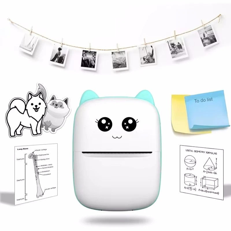 🖨️ Mini Portable Thermal Printer – Wireless Bluetooth Pocket Photo Printer for Notes, Labels & Instant Printing