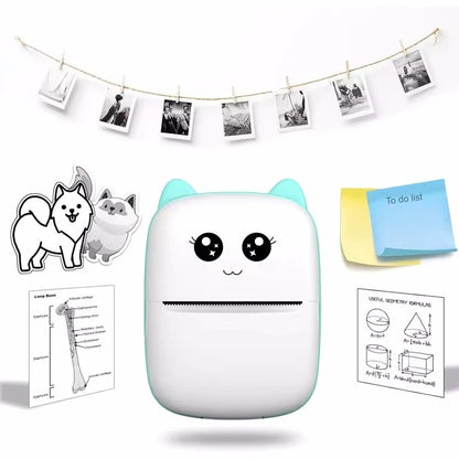 🖨️ Mini Portable Thermal Printer – Wireless Bluetooth Pocket Photo Printer for Notes, Labels & Instant Printing