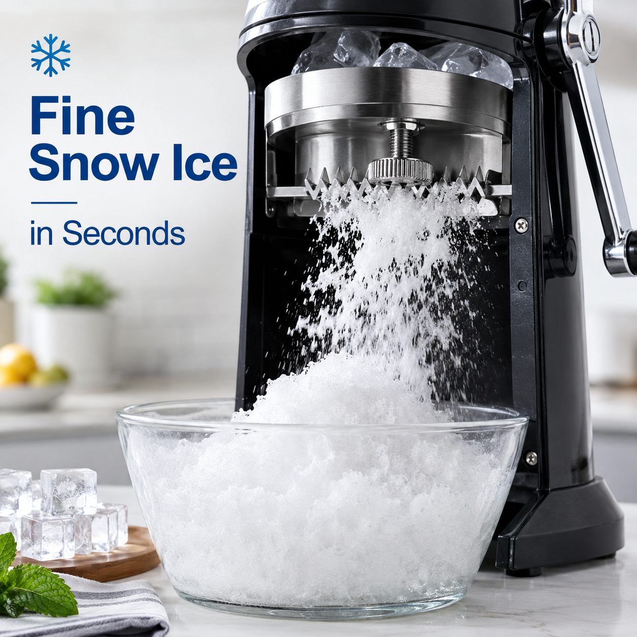 Manual Gola Ganda Maker & Ice Shaver Machine – Portable Ice Crusher for Home, Slushies & Summer Treats
