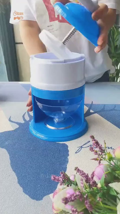 Manual Gola Ganda Maker & Ice Shaver Machine – Portable Ice Crusher for Home, Slushies & Summer Treats