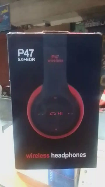Long Listening Battery Fast Charging Wireless Bluetooth 5.1 Headphones With SD Card Function – P47 Model